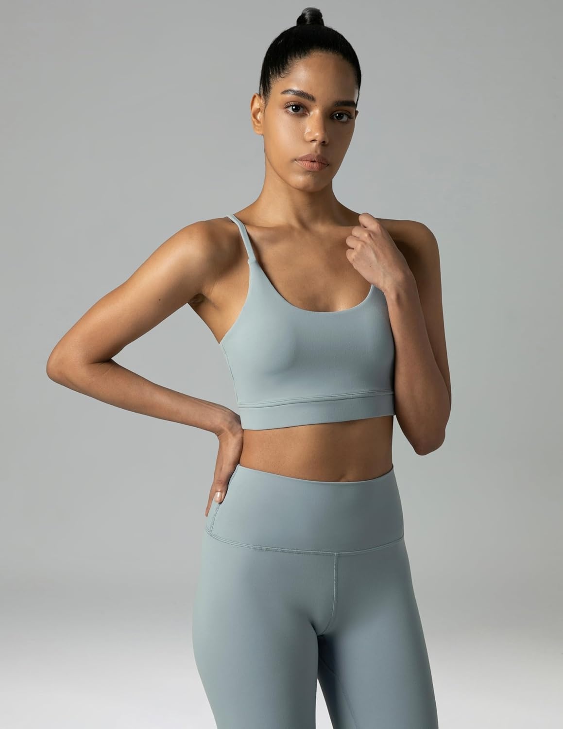 image:imageColorfulkoala Womens Dreamlux High Waisted Workout Leggings 25 28 Inseam Yoga PantsFaded Denim
