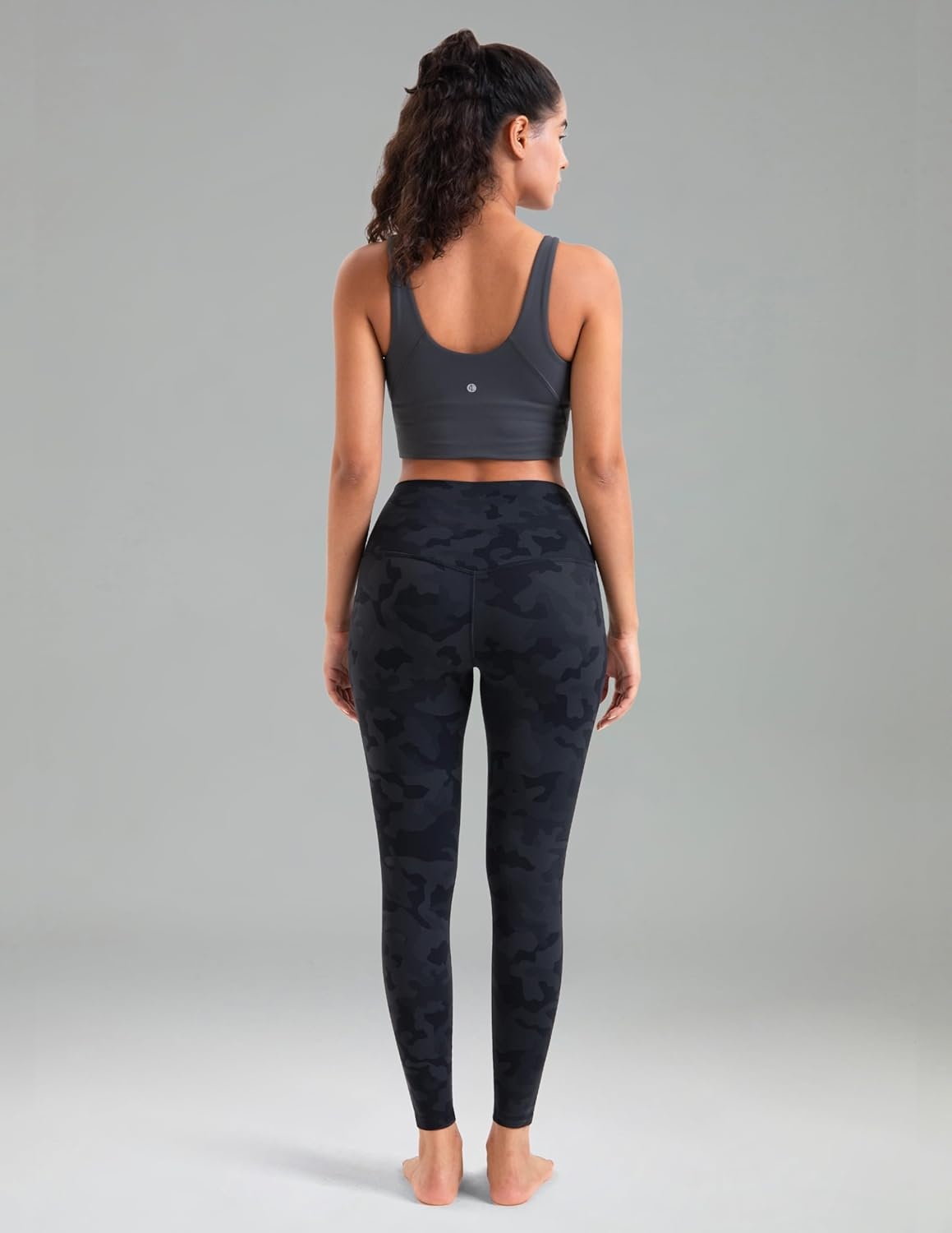 image:imageColorfulkoala Womens Dreamlux High Waisted Workout Leggings 25 28 Inseam Yoga PantsGrey Camouflage