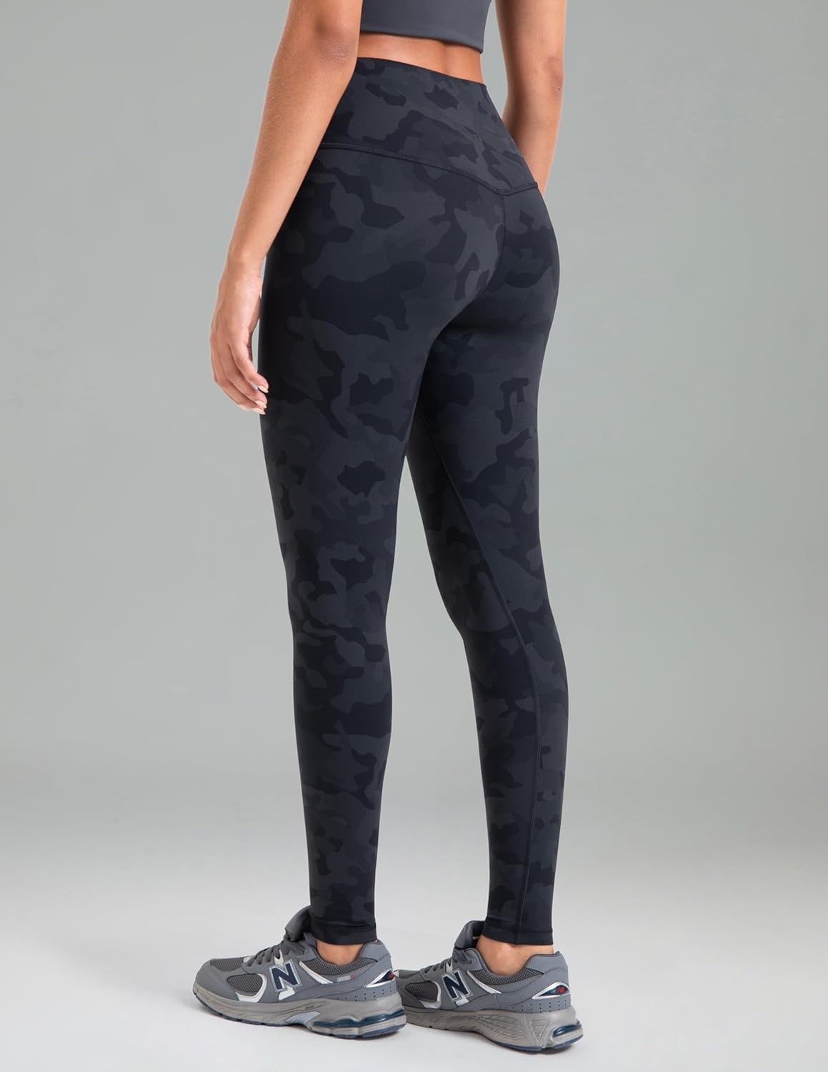 image:imageColorfulkoala Womens Dreamlux High Waisted Workout Leggings 25 28 Inseam Yoga PantsGrey Camouflage
