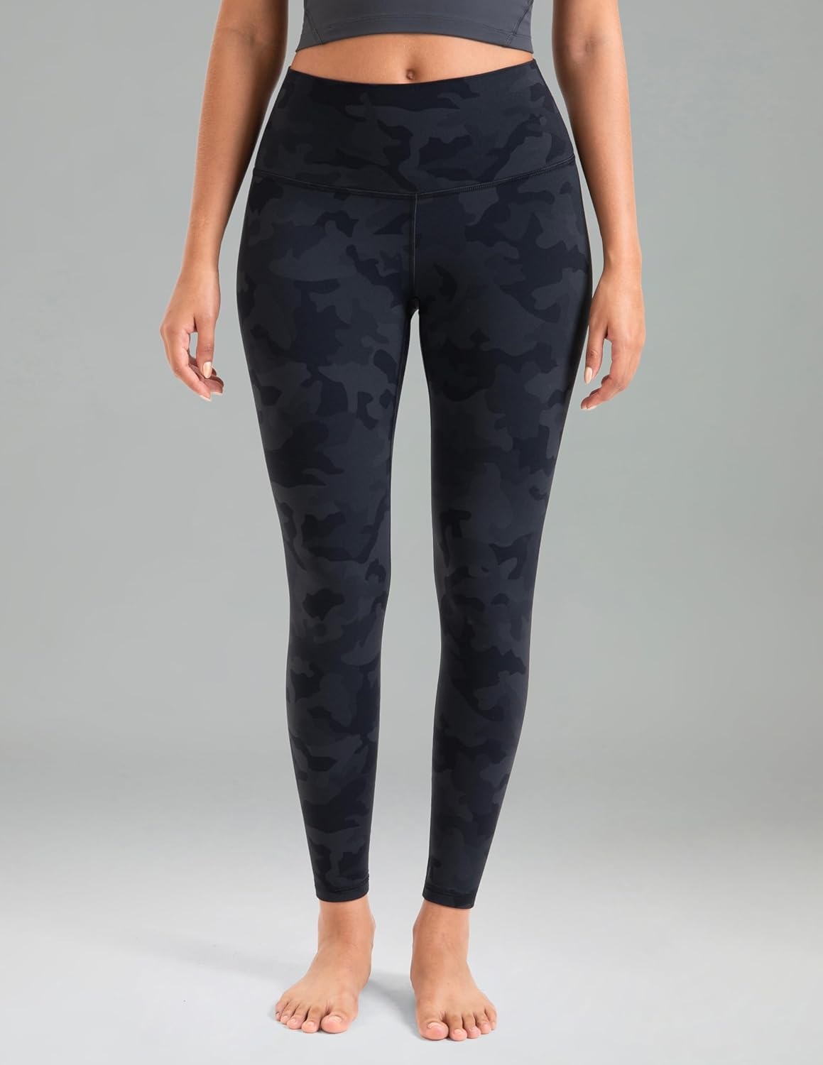 image:imageColorfulkoala Womens Dreamlux High Waisted Workout Leggings 25 28 Inseam Yoga PantsGrey Camouflage