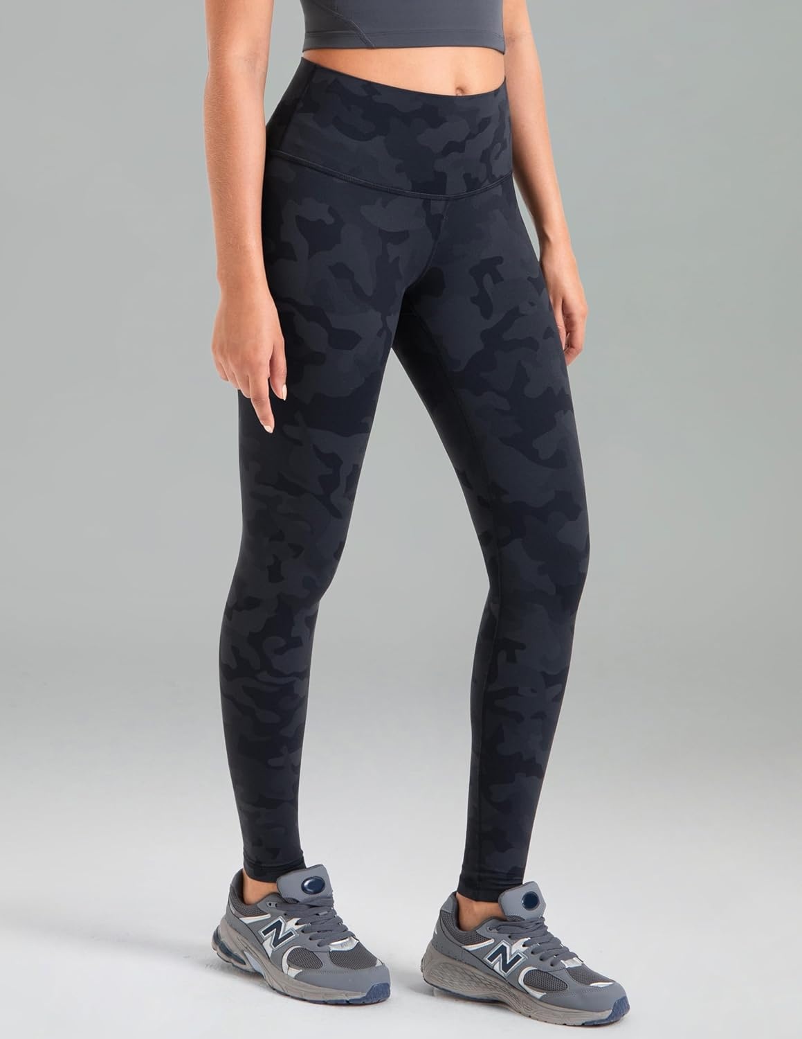 image:imageColorfulkoala Womens Dreamlux High Waisted Workout Leggings 25 28 Inseam Yoga PantsGrey Camouflage