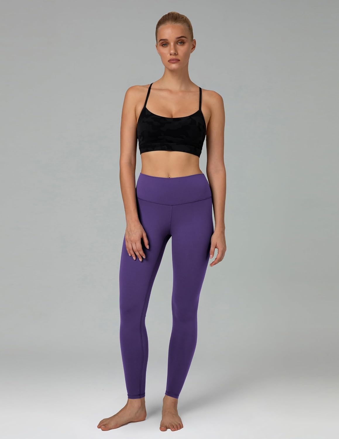 image:imageColorfulkoala Womens Dreamlux High Waisted Workout Leggings 25 28 Inseam Yoga PantsMulberry Purple