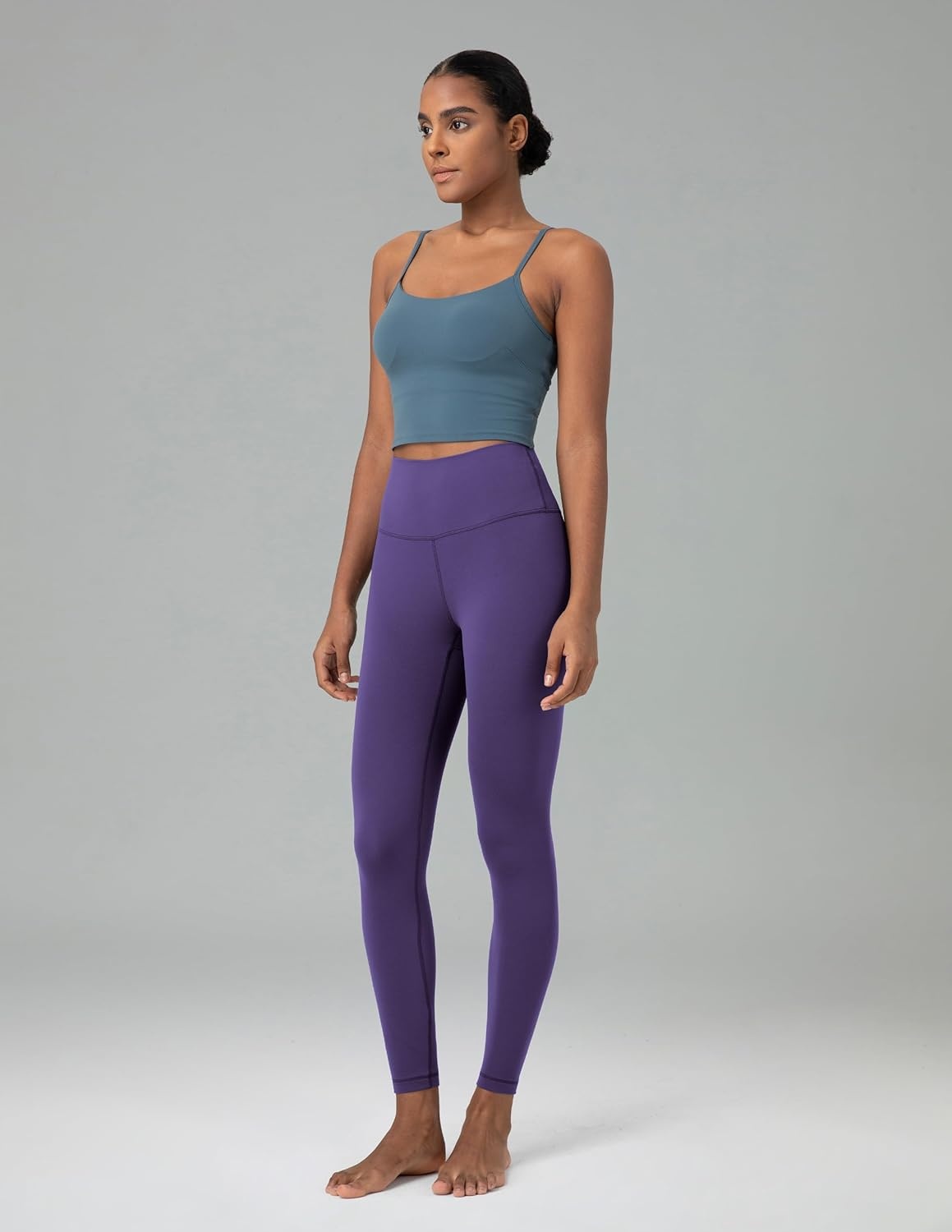 image:imageColorfulkoala Womens Dreamlux High Waisted Workout Leggings 25 28 Inseam Yoga PantsMulberry Purple