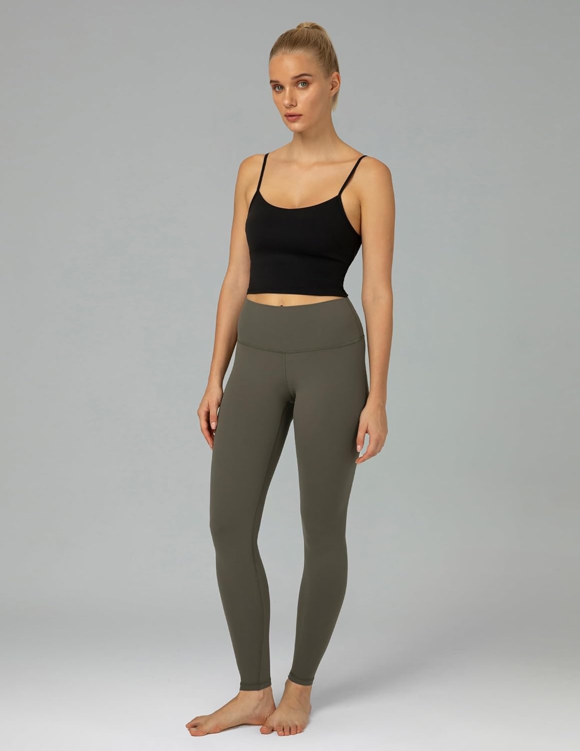image:imageColorfulkoala Womens Dreamlux High Waisted Workout Leggings 25 28 Inseam Yoga PantsOlive