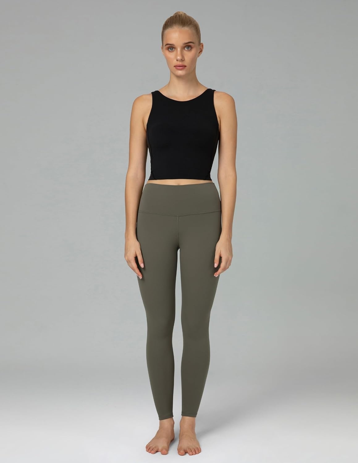 image:imageColorfulkoala Womens Dreamlux High Waisted Workout Leggings 25 28 Inseam Yoga PantsOlive