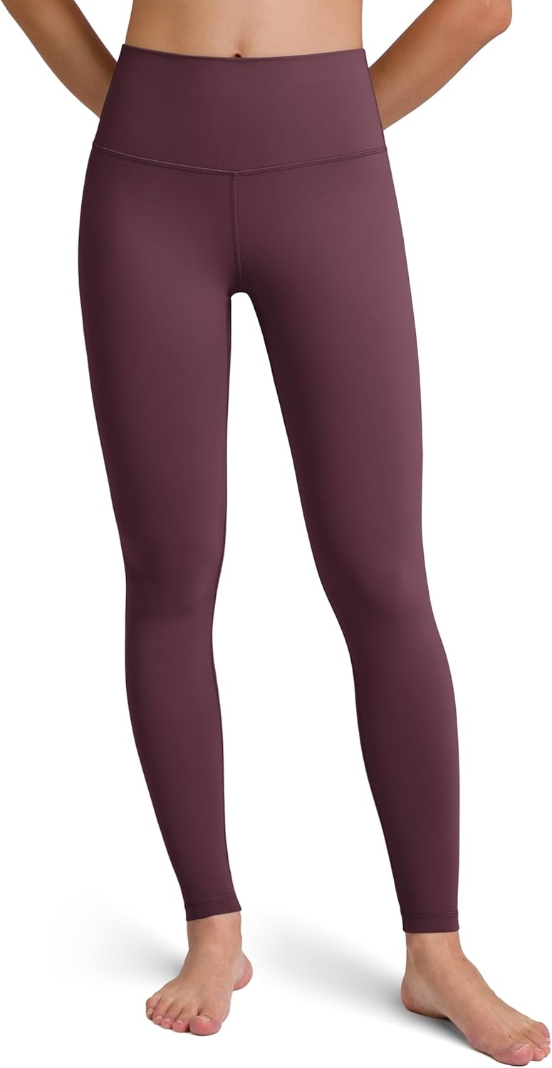 image:imageColorfulkoala Womens Dreamlux High Waisted Workout Leggings 25 28 Inseam Yoga PantsPlum Red