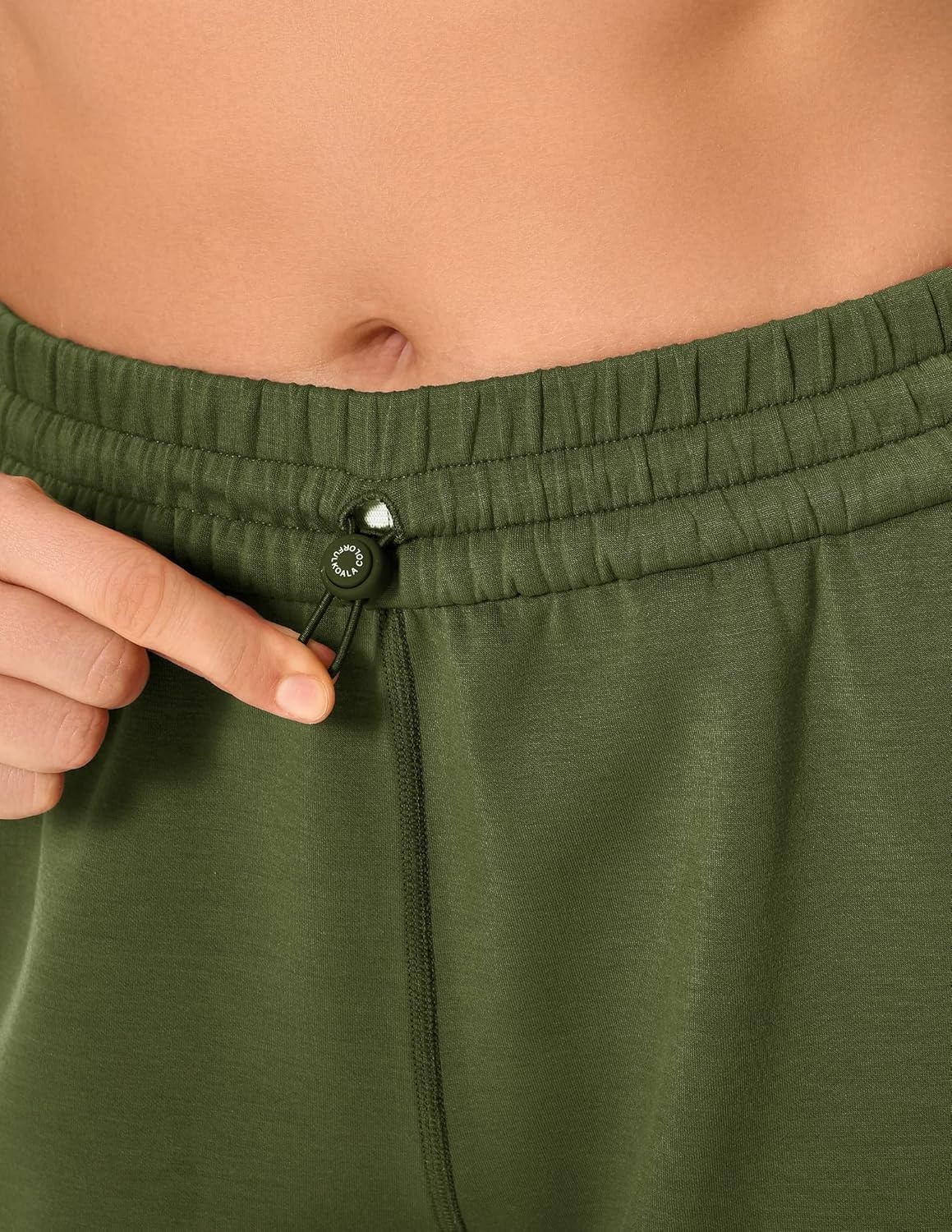 image:imageColorfulkoala Womens High Waisted Ultra Soft Athletic Modal Shorts Casual Summer Lounge Pants with PocketsOlive Green