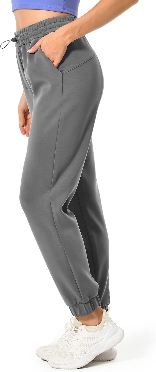 image:imageColorfulkoala Womens High Waisted Ultra Soft Velvra Modal Joggers Running Sweatpants Casual Lounge Pants with PocketsDark Carbon