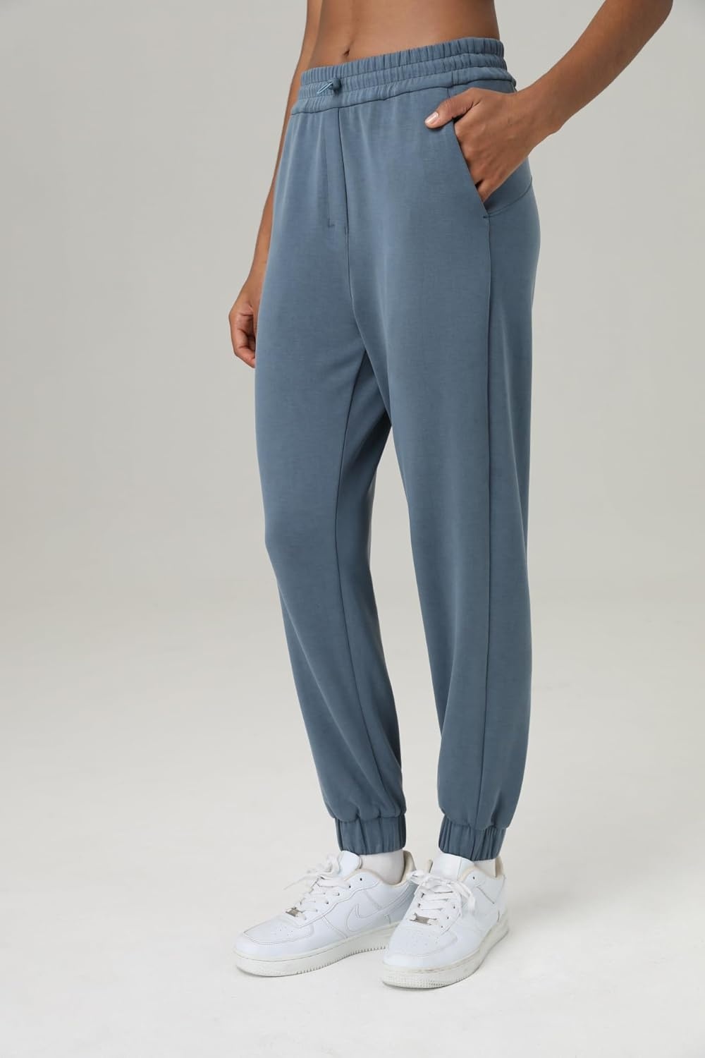 image:imageColorfulkoala Womens High Waisted Ultra Soft Velvra Modal Joggers Running Sweatpants Casual Lounge Pants with PocketsDark Jasper