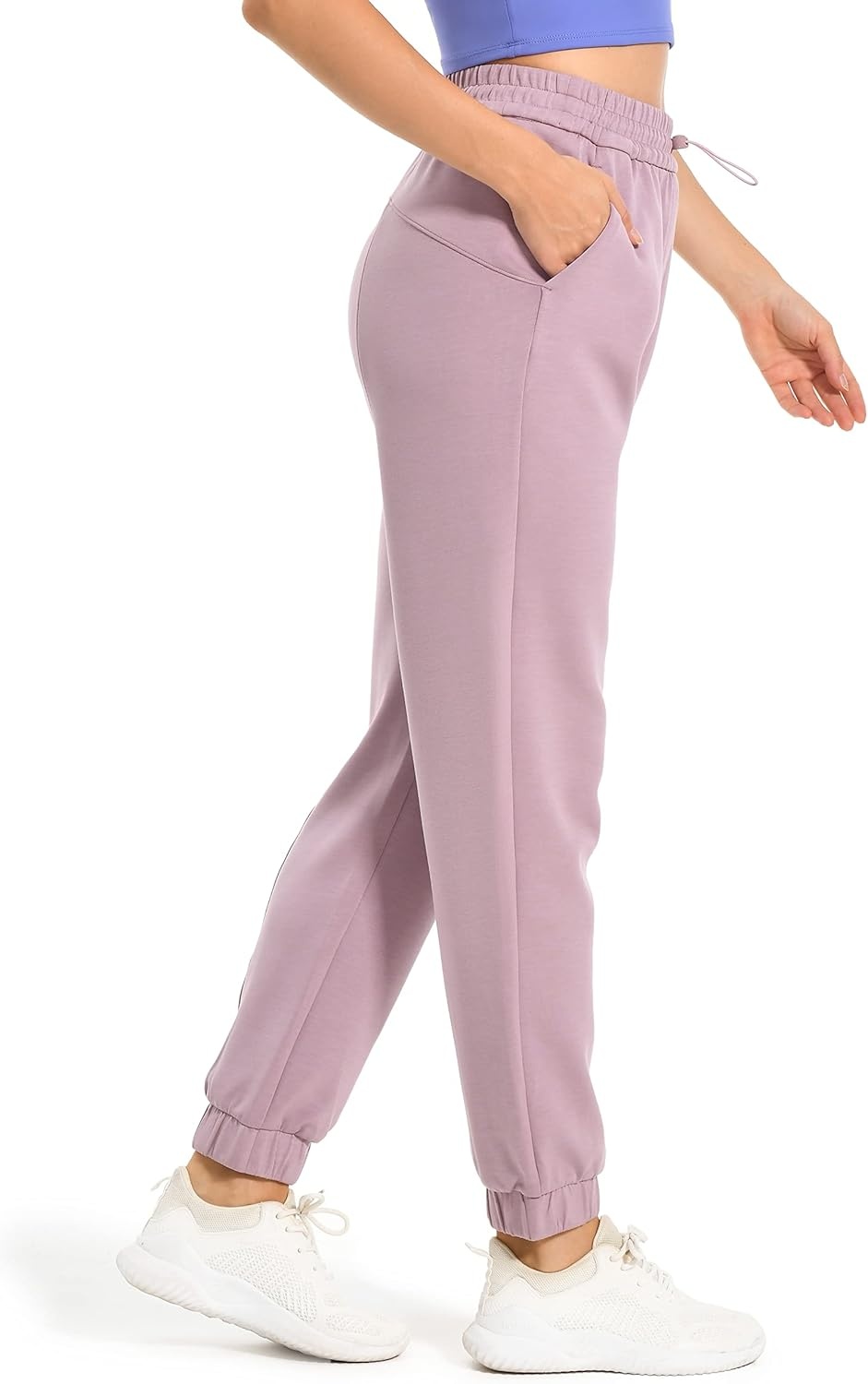 image:imageColorfulkoala Womens High Waisted Ultra Soft Velvra Modal Joggers Running Sweatpants Casual Lounge Pants with PocketsElderberry