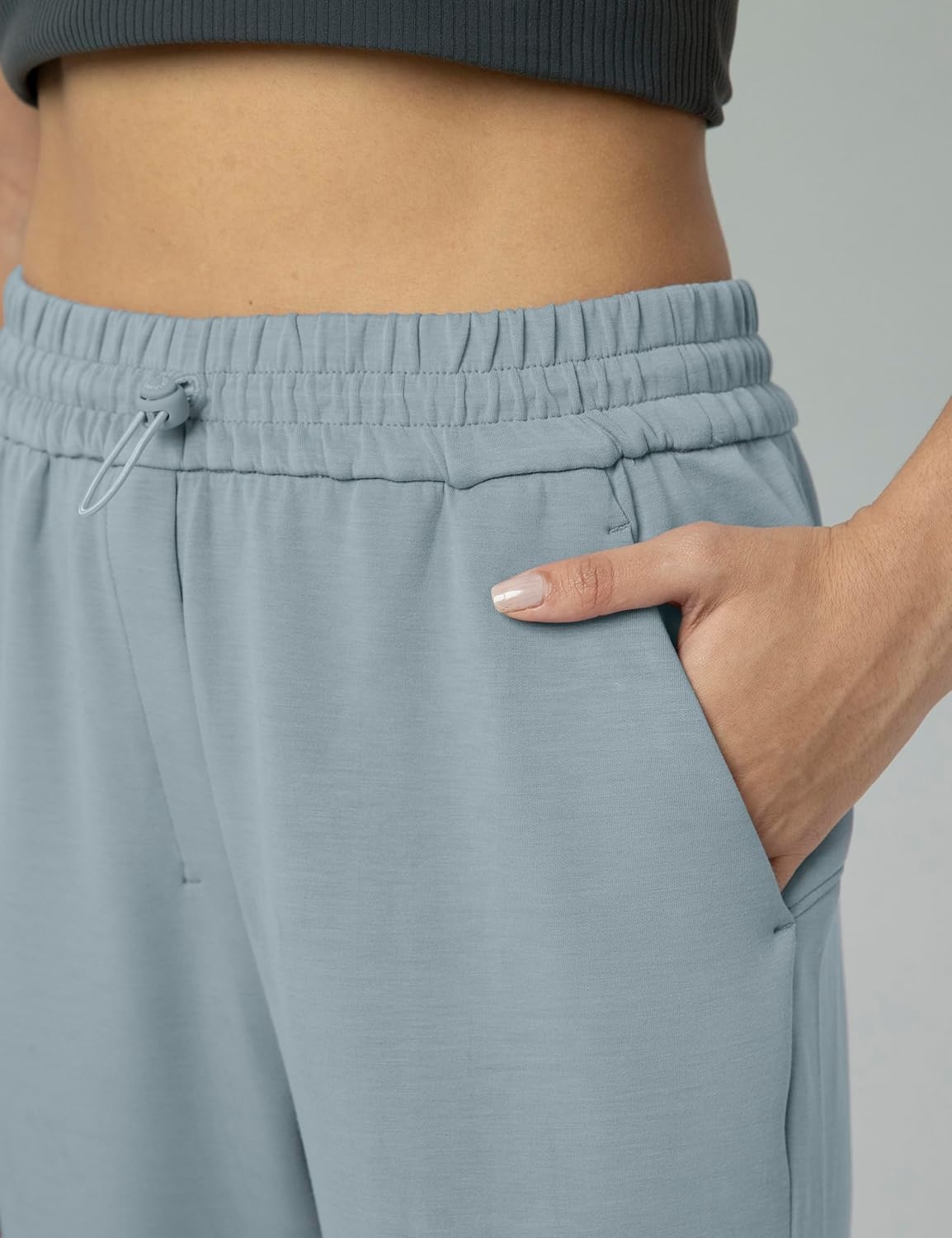image:imageColorfulkoala Womens High Waisted Ultra Soft Velvra Modal Joggers Running Sweatpants Casual Lounge Pants with PocketsFaded Denim