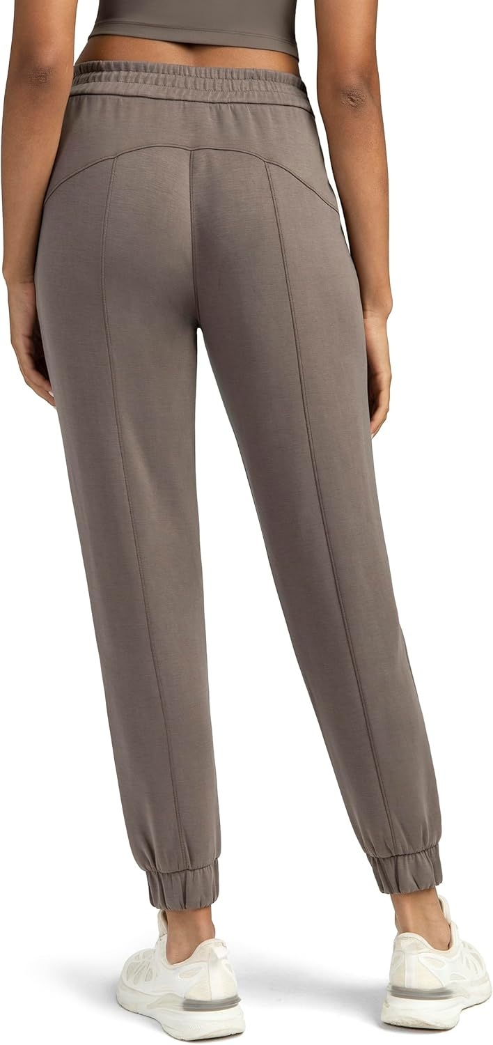 image:imageColorfulkoala Womens High Waisted Ultra Soft Velvra Modal Joggers Running Sweatpants Casual Lounge Pants with PocketsMajor Brown