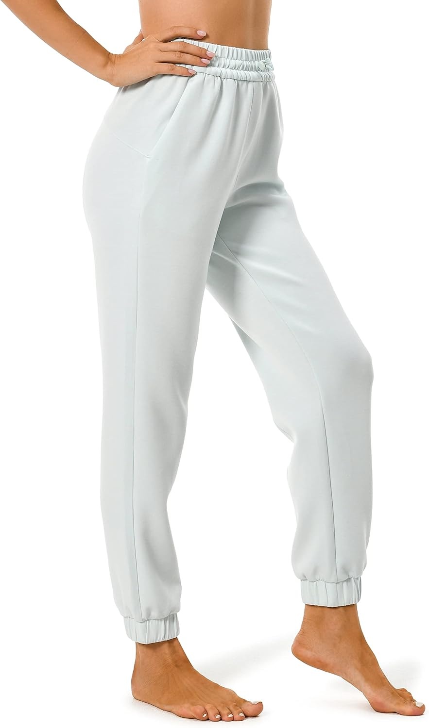 image:imageColorfulkoala Womens High Waisted Ultra Soft Velvra Modal Joggers Running Sweatpants Casual Lounge Pants with PocketsMint Green