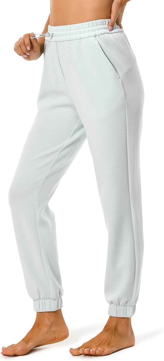 image:imageColorfulkoala Womens High Waisted Ultra Soft Velvra Modal Joggers Running Sweatpants Casual Lounge Pants with PocketsMint Green
