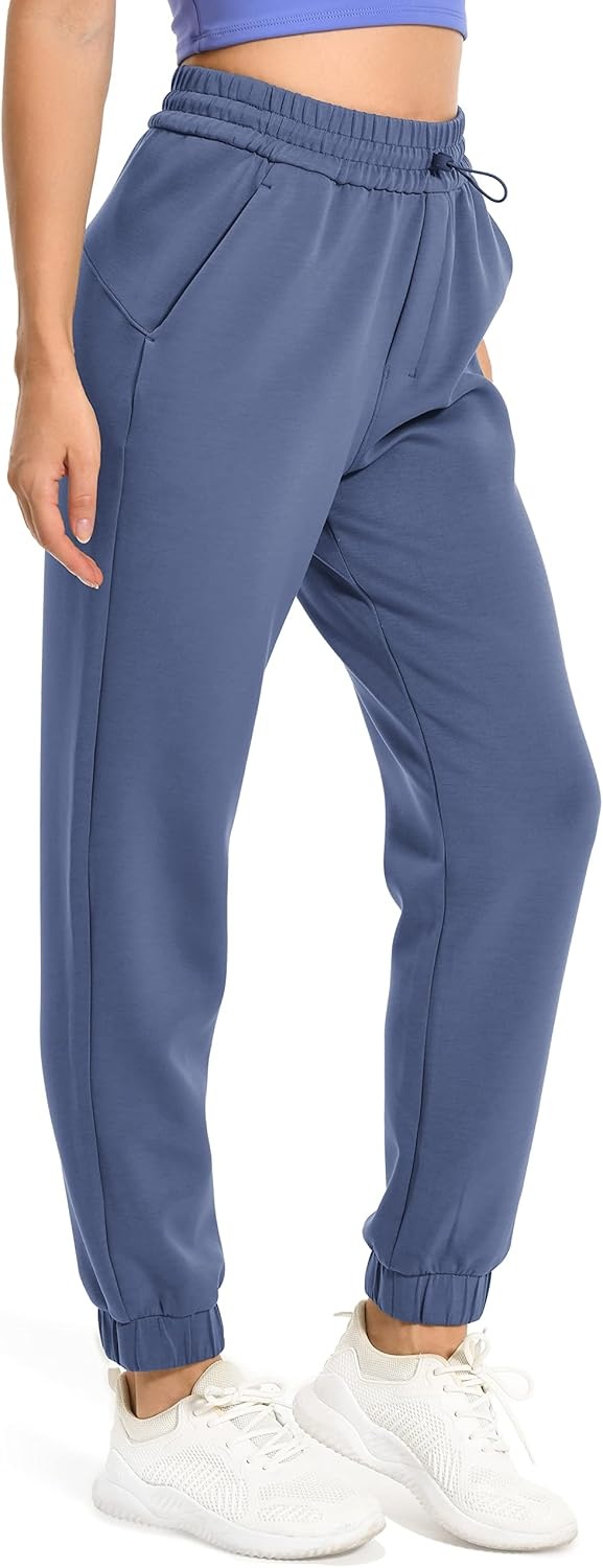 image:imageColorfulkoala Womens High Waisted Ultra Soft Velvra Modal Joggers Running Sweatpants Casual Lounge Pants with PocketsNiagara Blue