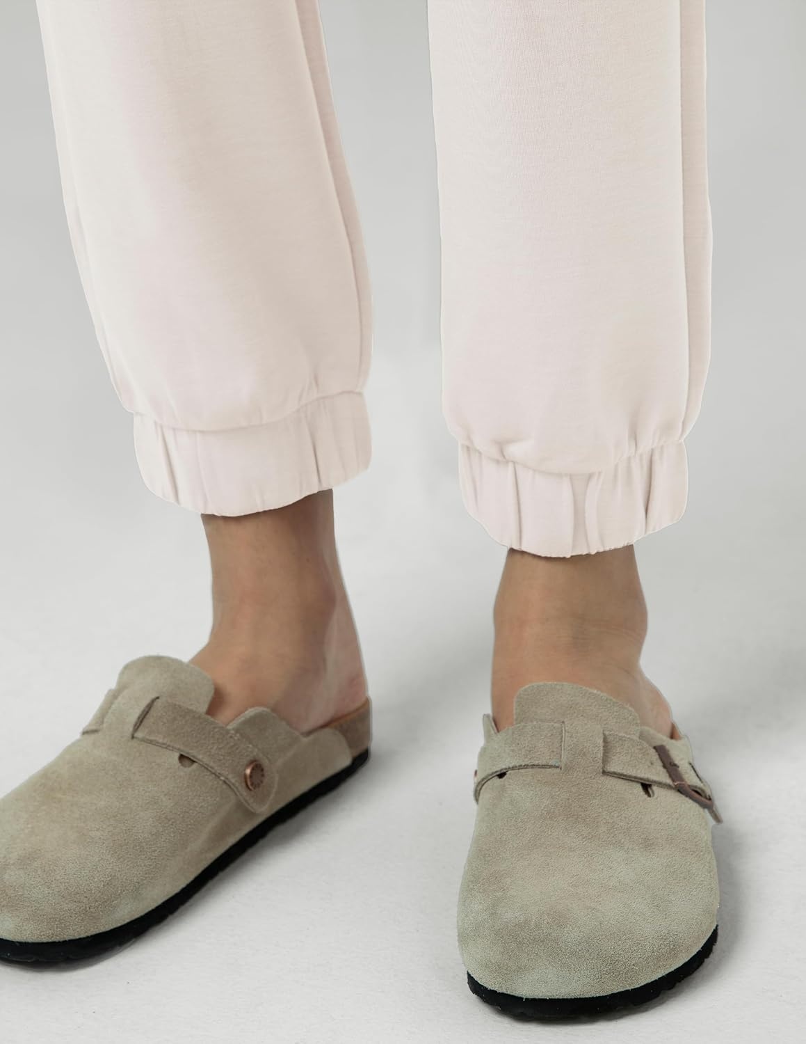 image:imageColorfulkoala Womens High Waisted Ultra Soft Velvra Modal Joggers Running Sweatpants Casual Lounge Pants with PocketsPink Sude