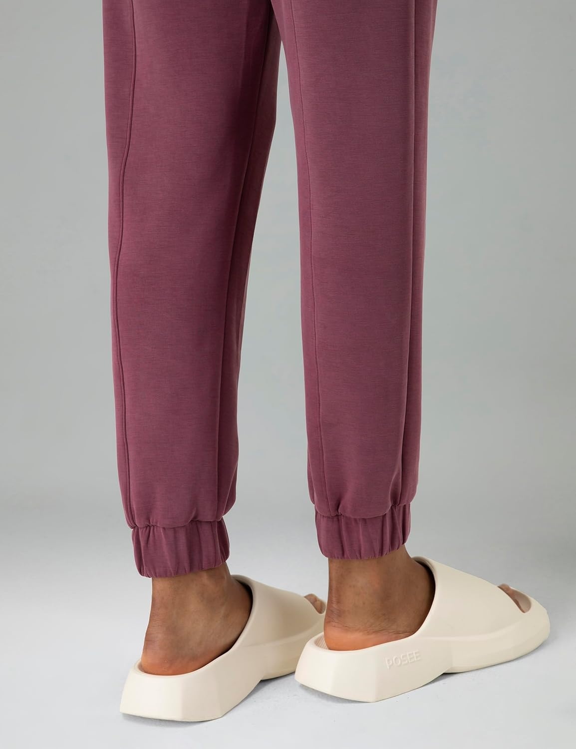 image:imageColorfulkoala Womens High Waisted Ultra Soft Velvra Modal Joggers Running Sweatpants Casual Lounge Pants with PocketsPlum Red