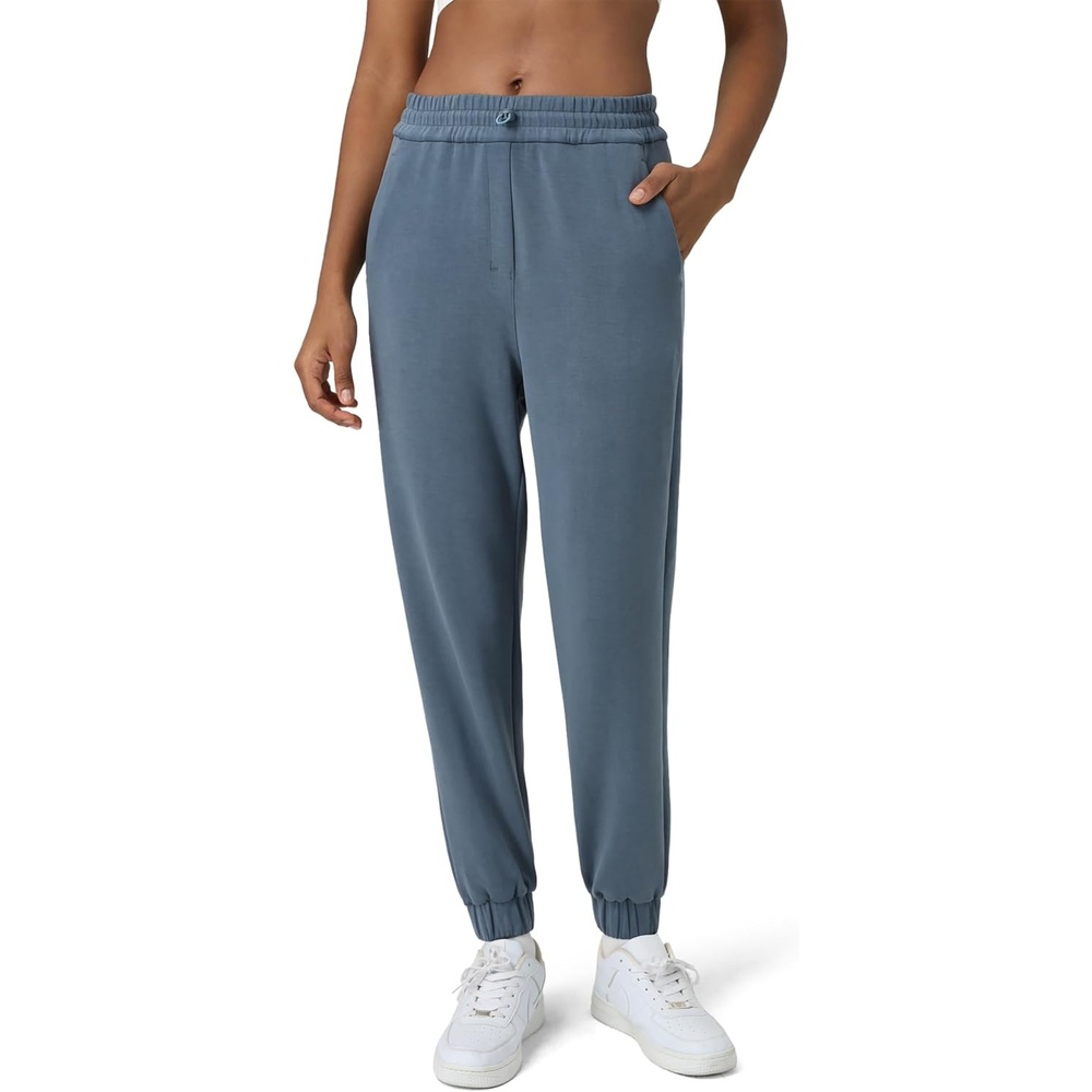 image:imageColorfulkoala Womens High Waisted Ultra Soft Velvra Modal Joggers Running Sweatpants Casual Lounge Pants with PocketsDark Jasper
