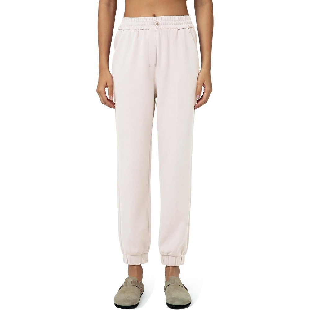 image:imageColorfulkoala Womens High Waisted Ultra Soft Velvra Modal Joggers Running Sweatpants Casual Lounge Pants with PocketsPink Sude