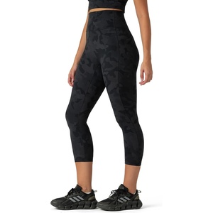 image:imageColorfulkoala Dreamlux No Front Seam Capri Leggings with Pockets for Women  High Waisted 21 Buttery Soft Yoga PantsGrey Camouflage