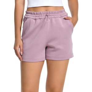 image:imageColorfulkoala Womens High Waisted Ultra Soft Athletic Modal Shorts Casual Summer Lounge Pants with PocketsElderberry