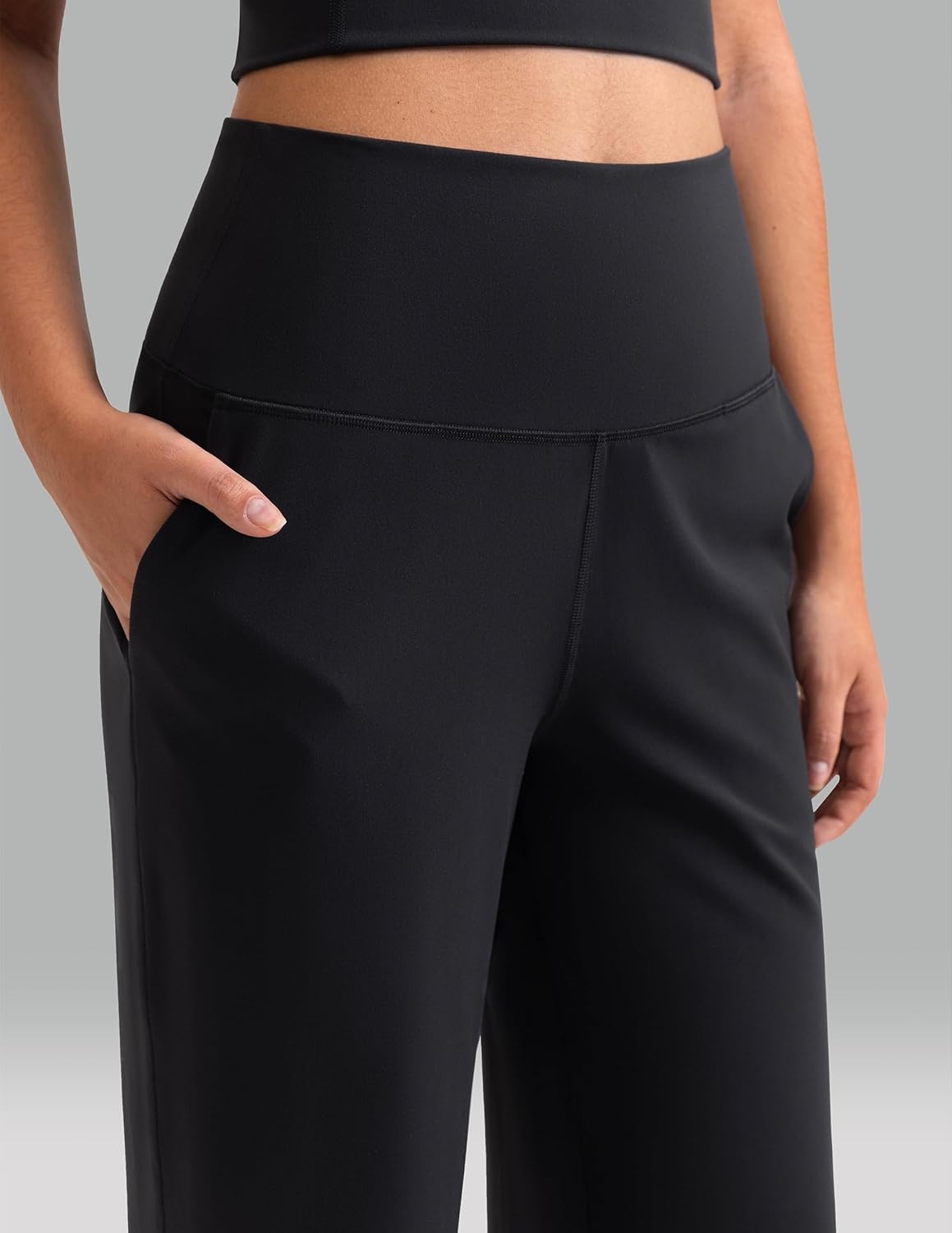 image:imageColorfulkoala Dreamlux Womens HighWaisted Wide Leg Yoga Pants Ultra Soft Casual Lounging Leggings 275295325 InseamBlack