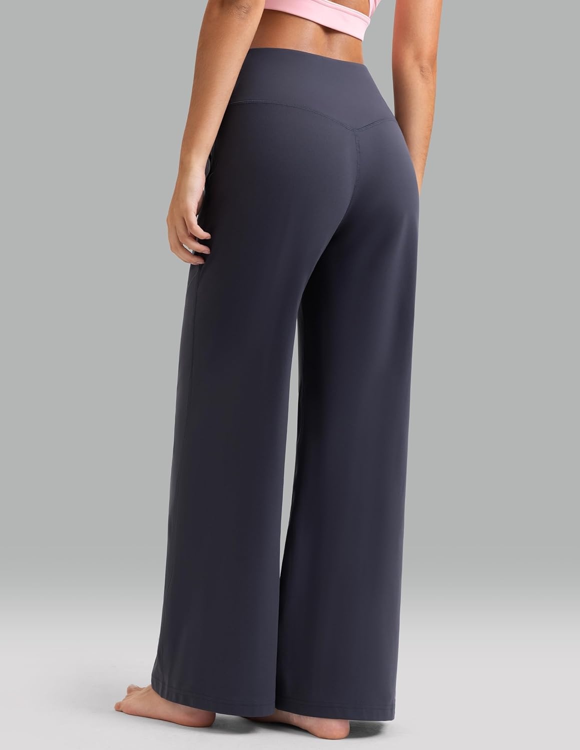 image:imageColorfulkoala Dreamlux Womens HighWaisted Wide Leg Yoga Pants Ultra Soft Casual Lounging Leggings 275295325 InseamBlue Ink