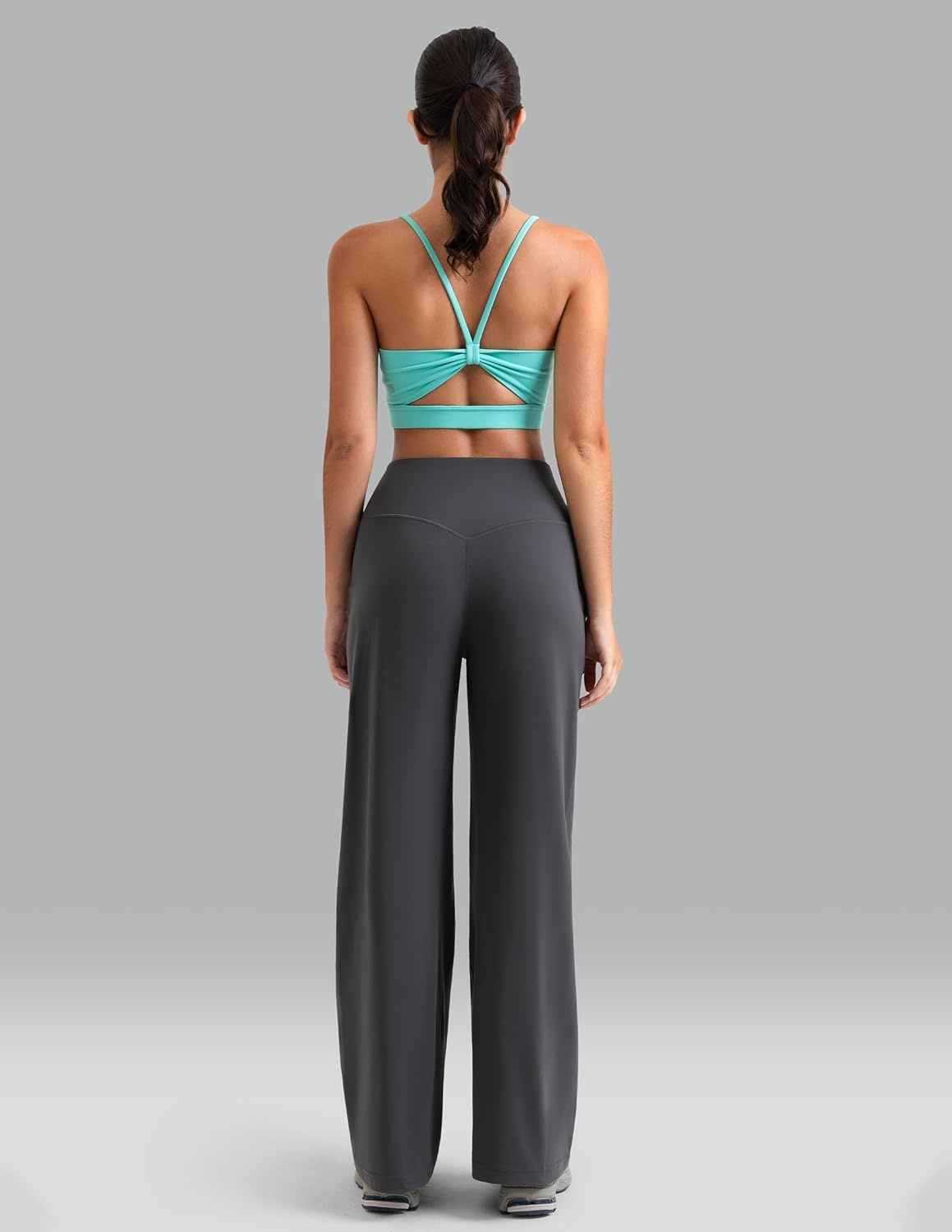 image:imageColorfulkoala Dreamlux Womens HighWaisted Wide Leg Yoga Pants Ultra Soft Casual Lounging Leggings 275295325 InseamDark Carbon
