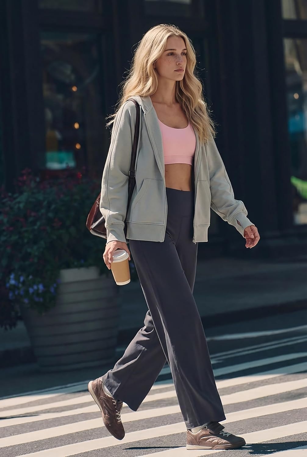 image:imageColorfulkoala Dreamlux Womens HighWaisted Wide Leg Yoga Pants Ultra Soft Casual Lounging Leggings 275295325 InseamDark Carbon