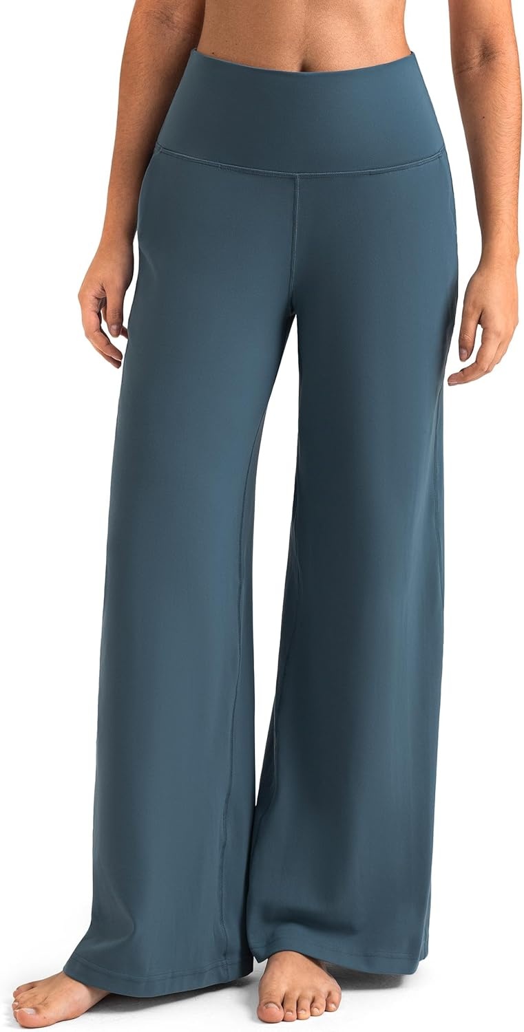 image:imageColorfulkoala Dreamlux Womens HighWaisted Wide Leg Yoga Pants Ultra Soft Casual Lounging Leggings 275295325 InseamDark Jasper