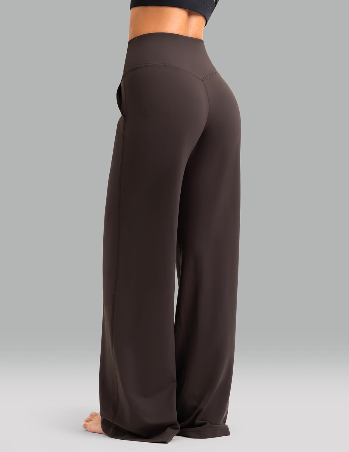 image:imageColorfulkoala Dreamlux Womens HighWaisted Wide Leg Yoga Pants Ultra Soft Casual Lounging Leggings 275295325 InseamEspresso