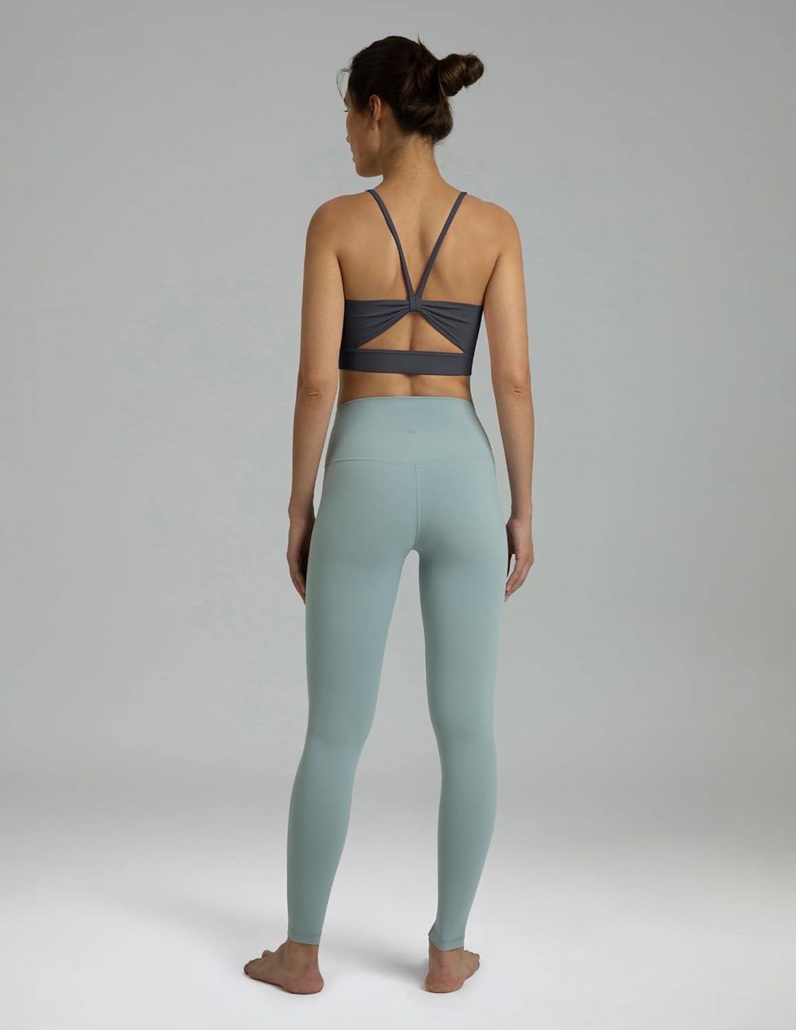 image:imageColorfulkoala Womens Dreamlux Bowknot Strappy Sports Bras Light Impact Workout Yoga TopsBlue Ink