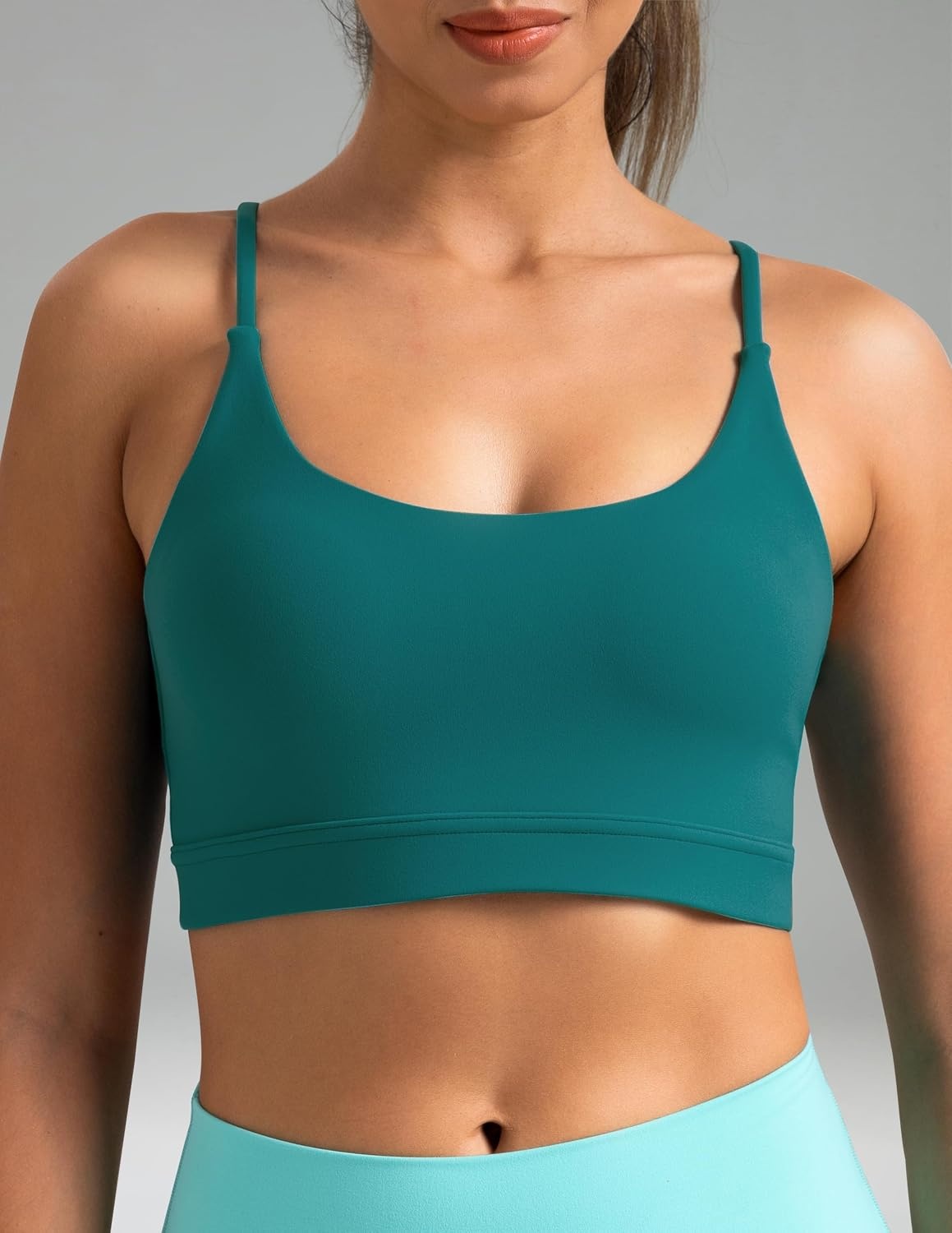 image:imageColorfulkoala Womens Dreamlux Bowknot Strappy Sports Bras Light Impact Workout Yoga TopsNavigate
