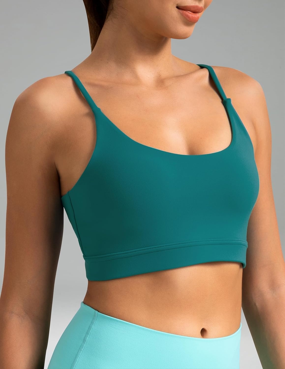 image:imageColorfulkoala Womens Dreamlux Bowknot Strappy Sports Bras Light Impact Workout Yoga TopsNavigate