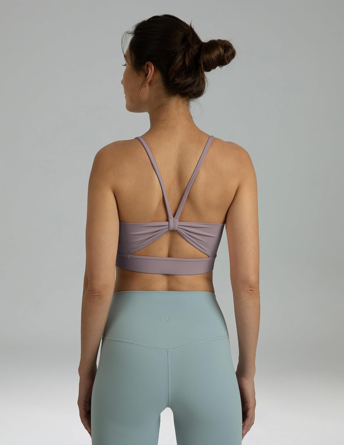 image:imageColorfulkoala Womens Dreamlux Bowknot Strappy Sports Bras Light Impact Workout Yoga TopsNirvana
