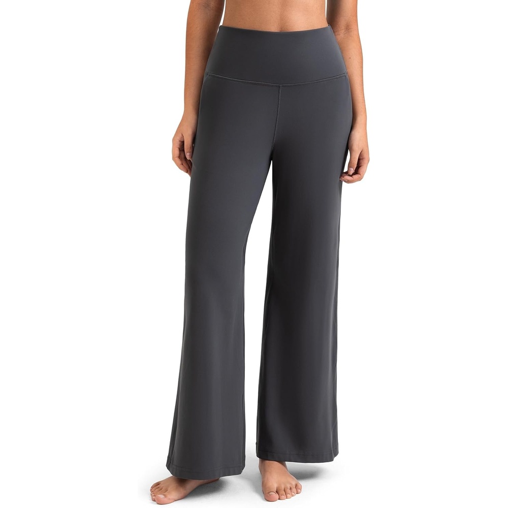 image:imageColorfulkoala Dreamlux Womens HighWaisted Wide Leg Yoga Pants Ultra Soft Casual Lounging Leggings 275295325 InseamDark Carbon