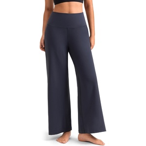 image:imageColorfulkoala Dreamlux Womens HighWaisted Wide Leg Yoga Pants  Ultra Soft Casual Lounging Leggings 275295325 InseamBlue Ink