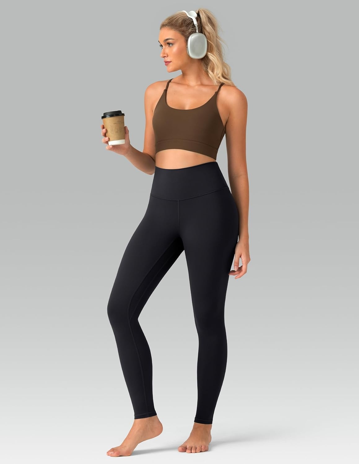 image:imageColorfulkoala Womens Buttery Soft High Waisted Yoga Pants FullLength LeggingsBlack