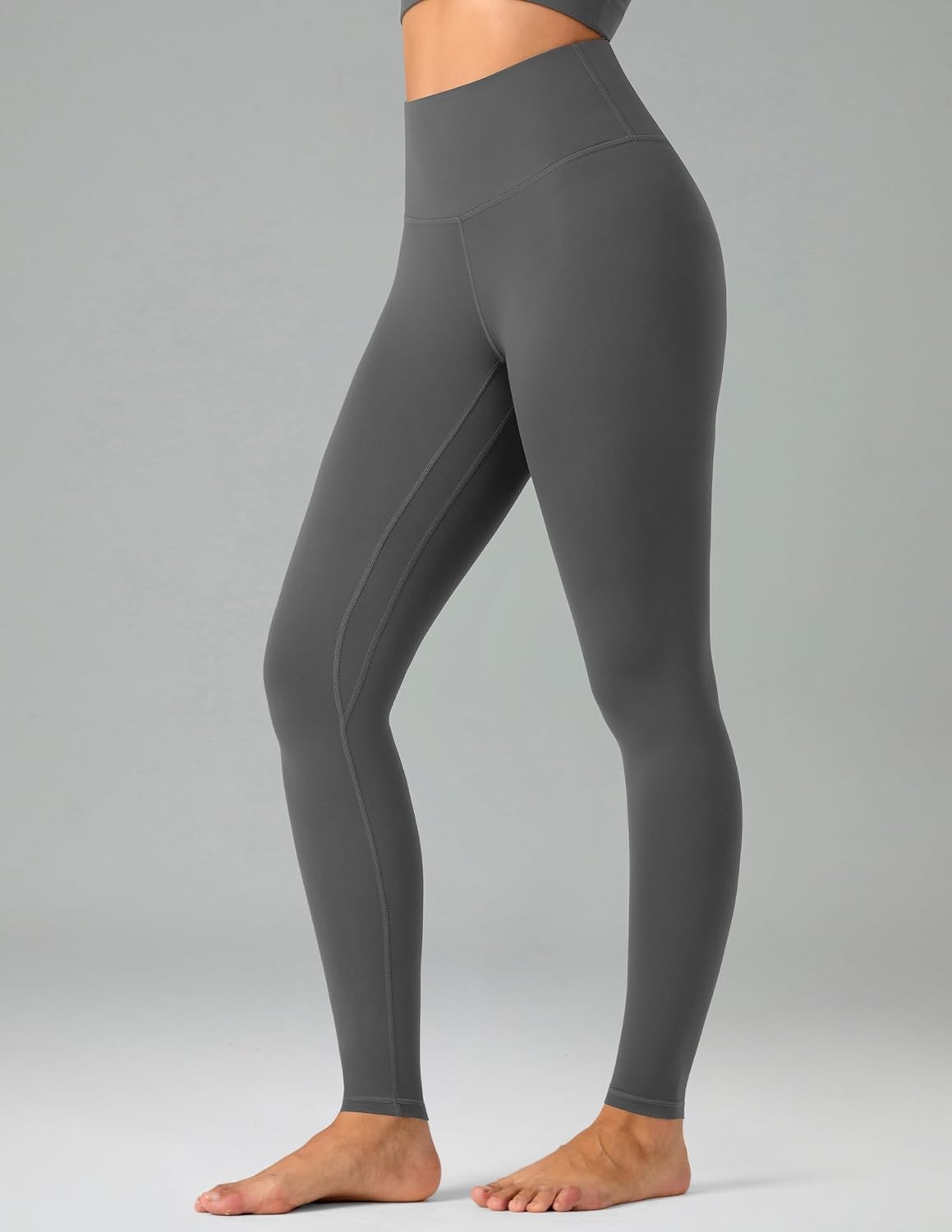 image:imageColorfulkoala Womens Buttery Soft High Waisted Yoga Pants FullLength LeggingsCharcoal Grey