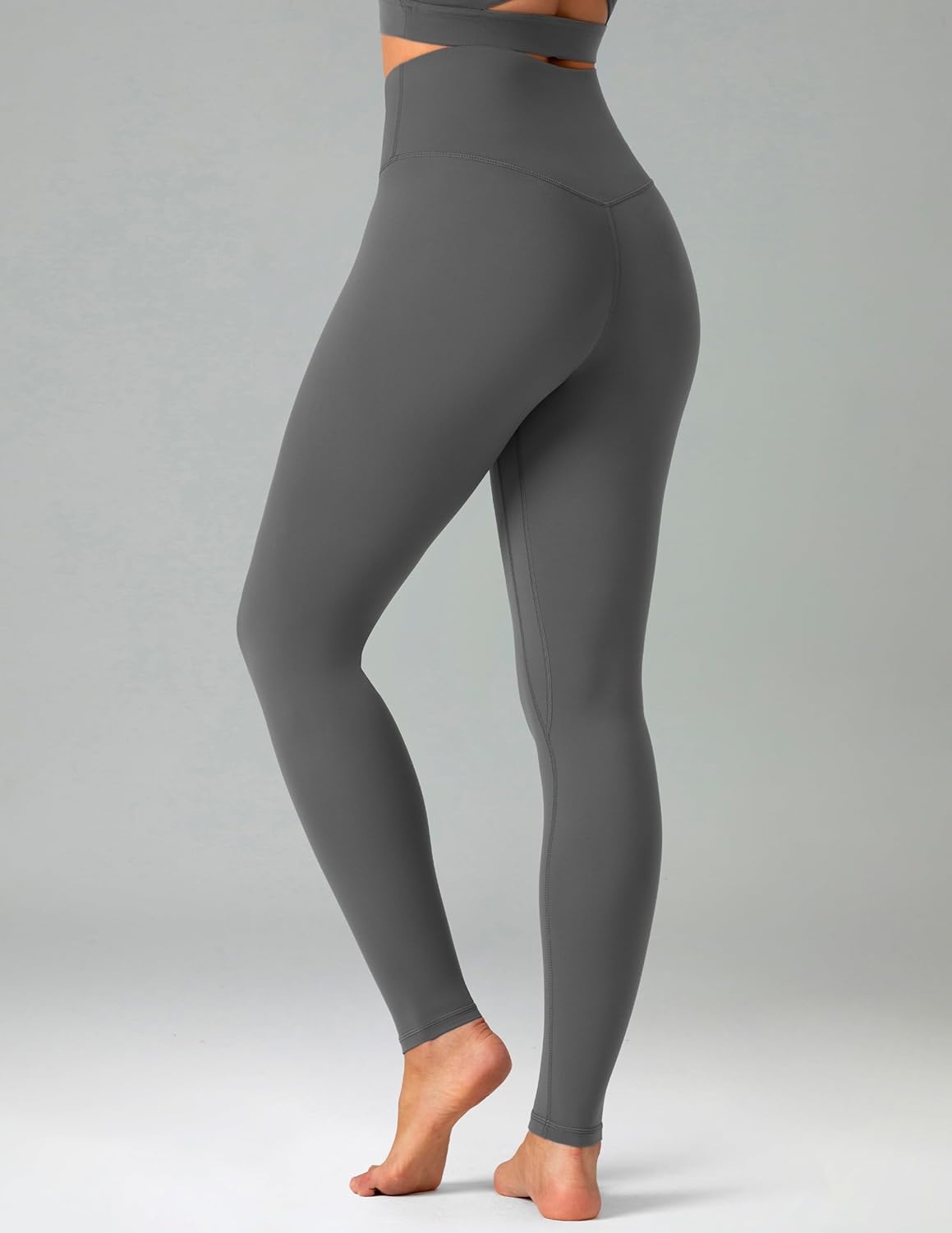 image:imageColorfulkoala Womens Buttery Soft High Waisted Yoga Pants FullLength LeggingsCharcoal Grey