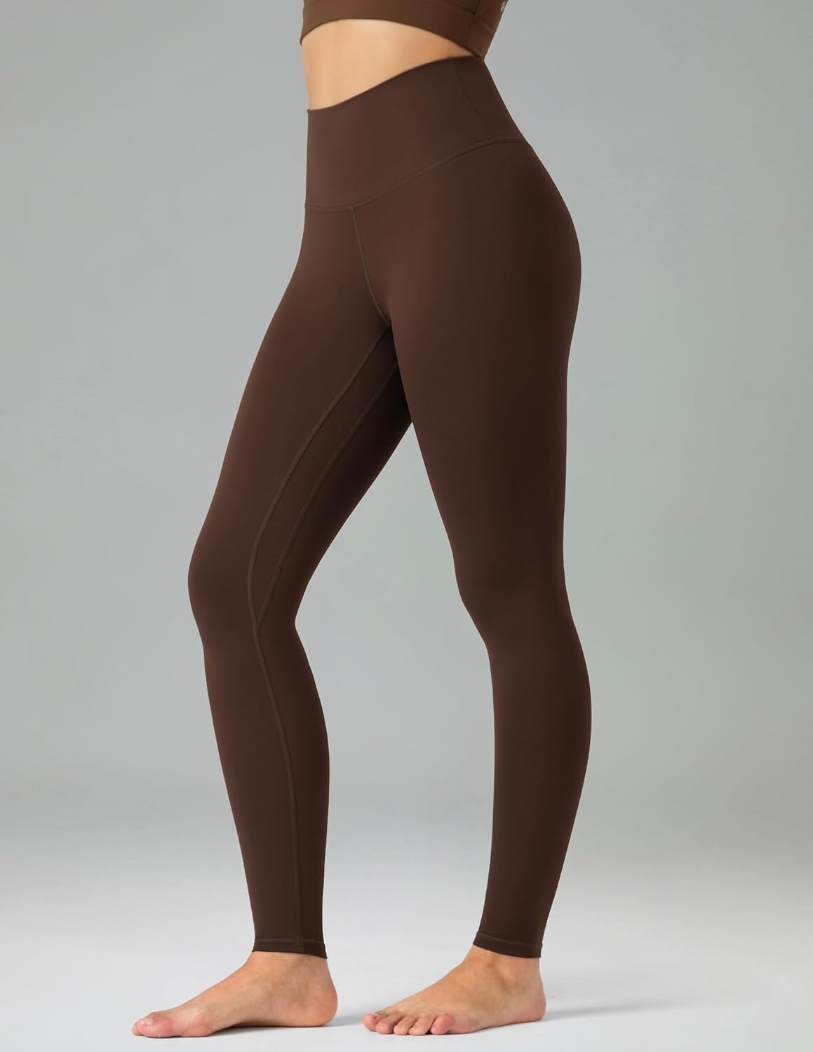 image:imageColorfulkoala Womens Buttery Soft High Waisted Yoga Pants FullLength LeggingsChestnut