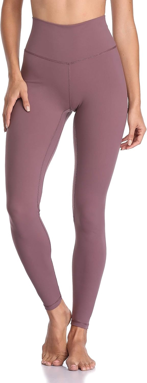 image:imageColorfulkoala Womens Buttery Soft High Waisted Yoga Pants FullLength LeggingsDusty Red