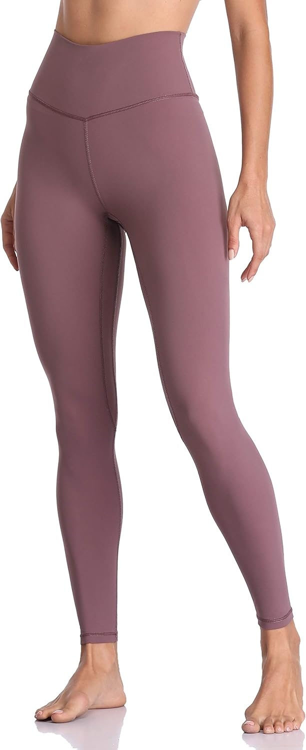 image:imageColorfulkoala Womens Buttery Soft High Waisted Yoga Pants FullLength LeggingsDusty Red
