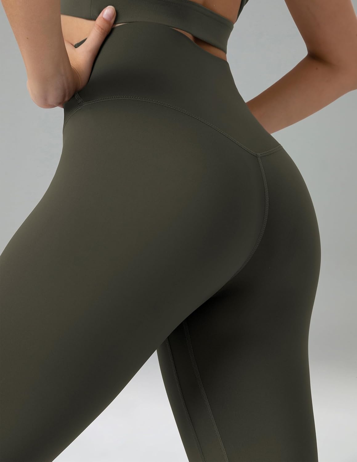 image:imageColorfulkoala Womens Buttery Soft High Waisted Yoga Pants FullLength LeggingsOlive Green