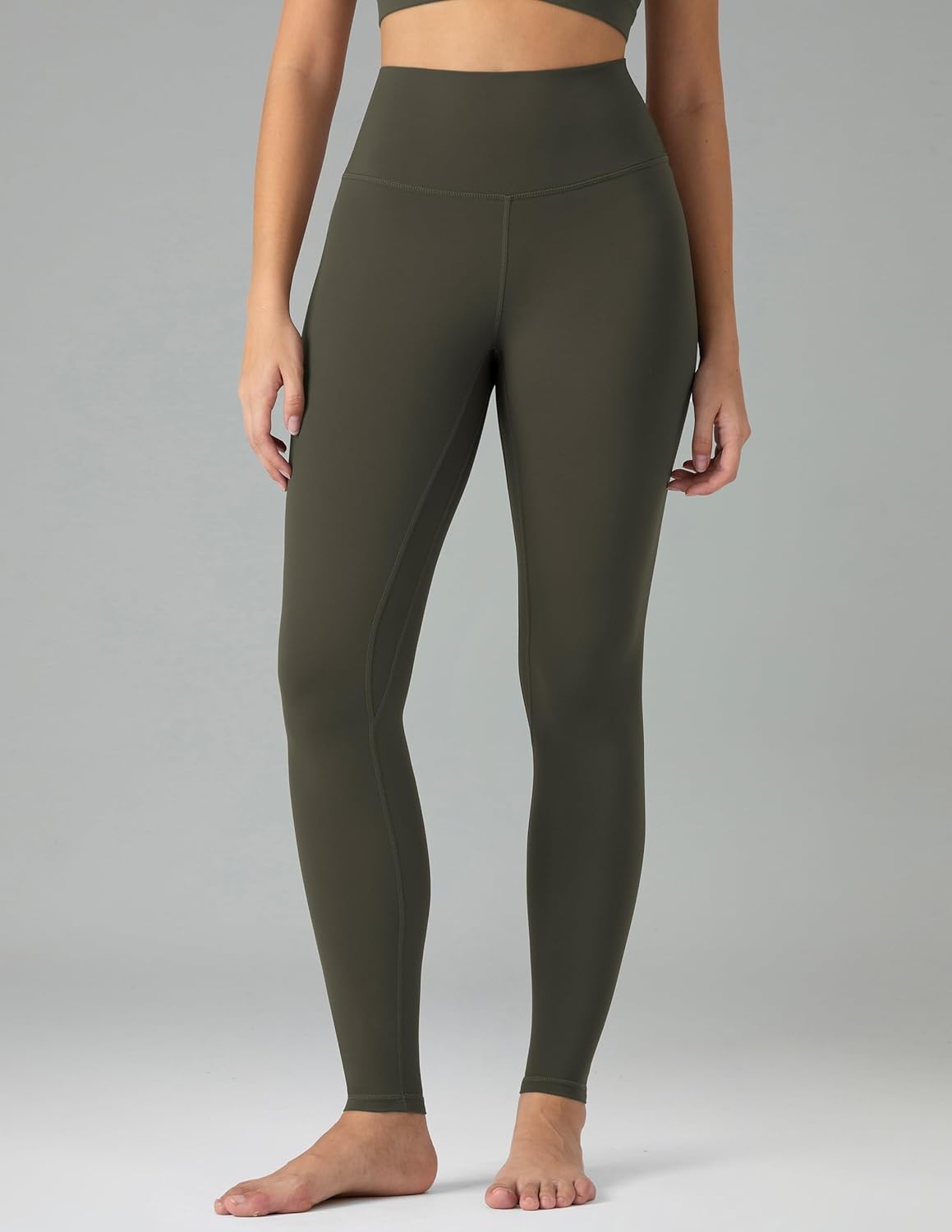 image:imageColorfulkoala Womens Buttery Soft High Waisted Yoga Pants FullLength LeggingsOlive Green