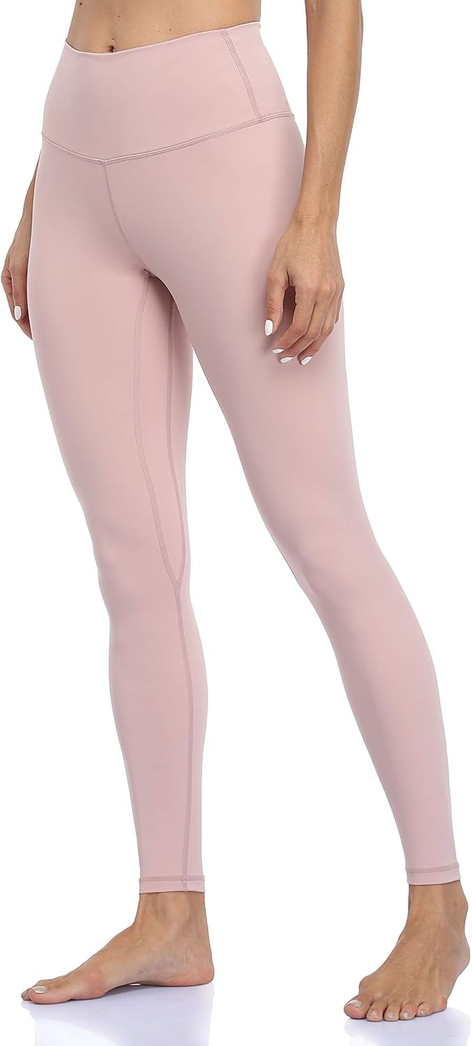 image:imageColorfulkoala Womens Buttery Soft High Waisted Yoga Pants FullLength LeggingsPink Suede