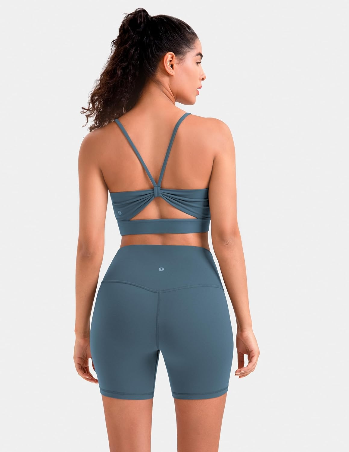 image:imageColorfulkoala Womens Dreamlux High Waisted Yoga Shorts 6 Inseam Workout TightsDark Jasper