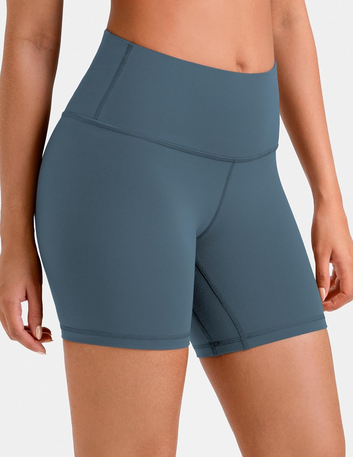 image:imageColorfulkoala Womens Dreamlux High Waisted Yoga Shorts 6 Inseam Workout TightsDark Jasper