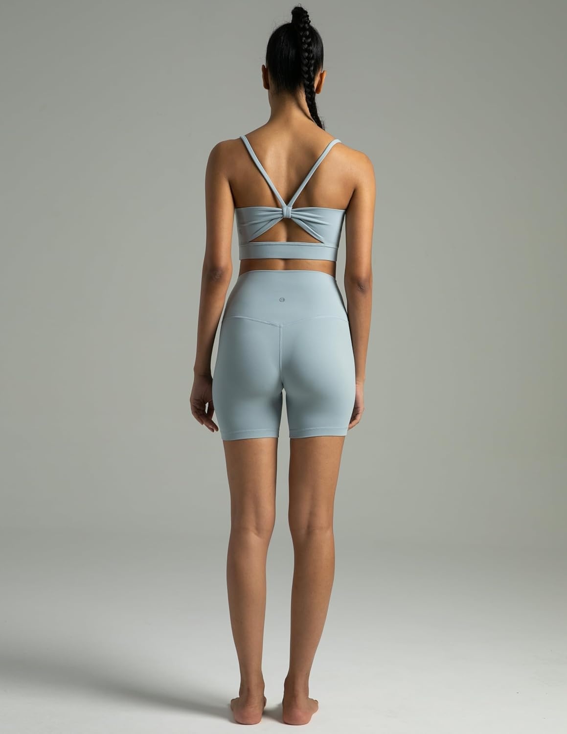image:imageColorfulkoala Womens Dreamlux High Waisted Yoga Shorts 6 Inseam Workout TightsFaded Denim