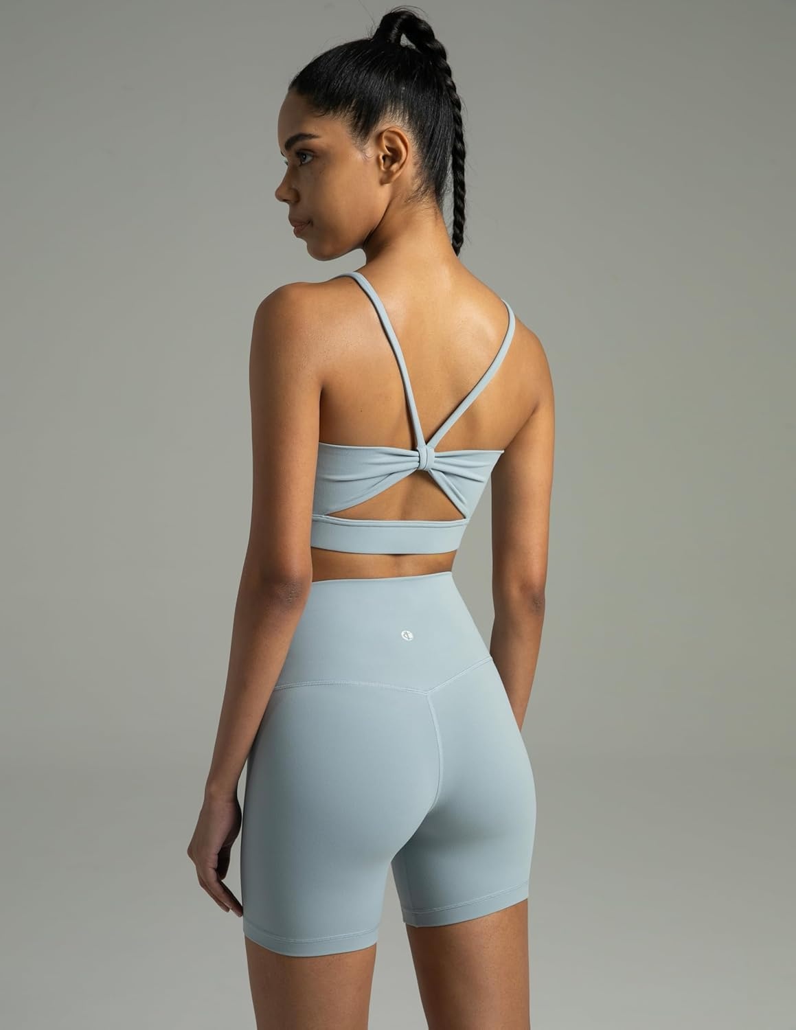 image:imageColorfulkoala Womens Dreamlux High Waisted Yoga Shorts 6 Inseam Workout TightsFaded Denim